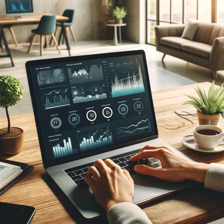 Business professional using SaaS CRM tools